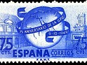 Spain 1949 UPU 75 CTS Azul Edifil 1064. 1064. Subida por susofe